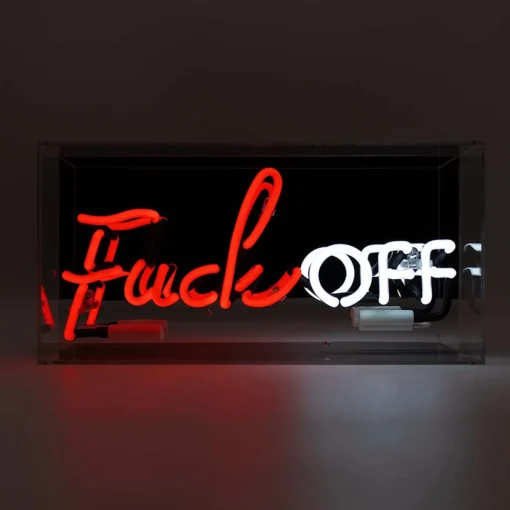 Acryl-Box Neon -Fuck Off | A188996
