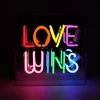 Acrylic Box Neon - Love Wins | A202484