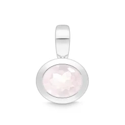 Anhänger Sterlingsilber 925 rosa Quarz | A144607