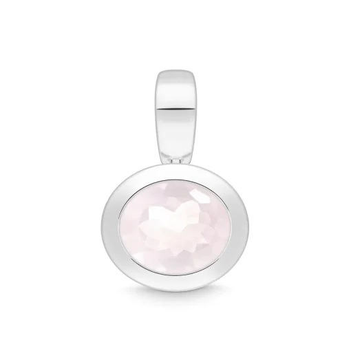 Anhänger Sterlingsilber 925 rosa Quarz | A144607
