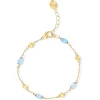 Armband 750/- Gelbgold Aquamarin 3 ct | A177781