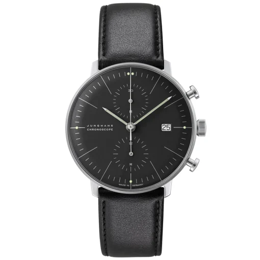 Armbanduhr Max Bill Automatik schwarz | A194753
