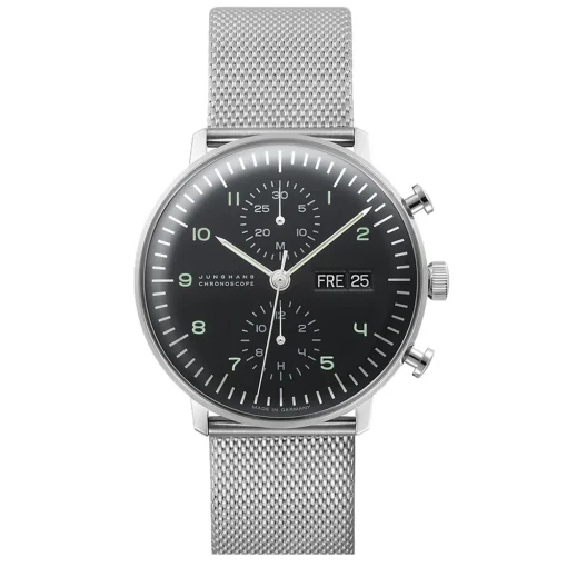 Armbanduhr Max Bill Chronoscope schwarz | A194927