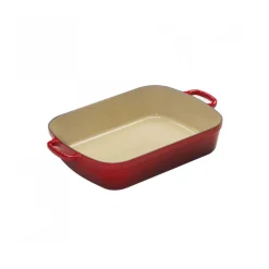 Bratreine Guss 37x29 cm kirschrot | A149174