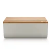 Brotkasten 34x21 cm warm grey | A102401