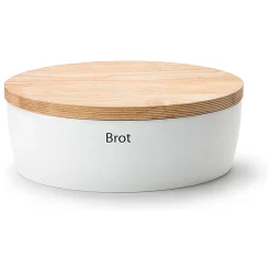 Brottopf oval 36x23x13 cm weiß | A158444