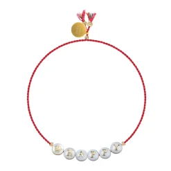 Buchstabenarmband HAPPY rot | A181258
