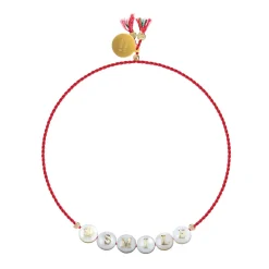 Buchstabenarmband SMILE rot | A181307