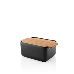 Butterdose m. Deckel 6 cm schwarz | A128601