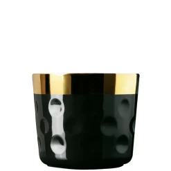 Champagnerbecher schwarz Punktrelief | A100594
