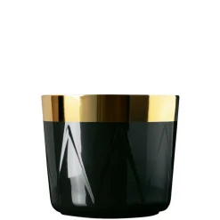 Champagnerbecher schwarz Trommelrelief | A100337