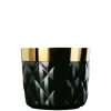 Champagnerbecher schwarz Kissenrelief | A100762