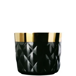 Champagnerbecher schwarz Kissenrelief | A100762