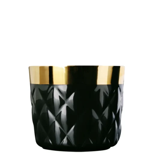 Champagnerbecher schwarz Kissenrelief | A100762