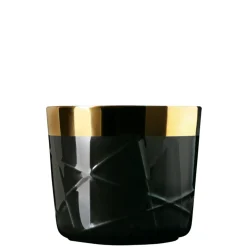 Champagnerbecher schwarz Stabrelief | A100763