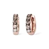 Creolen Roségold 750/- braune Diamanten 0,85 ct | A139100