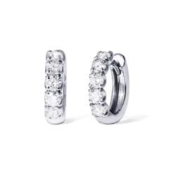 Creolen Weißgold 750/- Diamanten 0,82 ct G VS | A140180