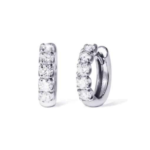 Creolen Weißgold 750/- Diamanten 0,82 ct G VS | A140180
