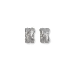 Creolenstecker Sterlingsilber 925 silber matt | A171943