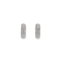 Creolenstecker Sterlingsilber 925 silber Kristall | A170220