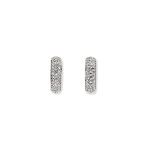 Creolenstecker Sterlingsilber 925 silber Kristall | A170220