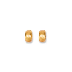 Creolenstecker Sterlingsilber 925 gold matt | A169628