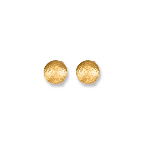 Creolenstecker Sterlingsilber 925 gold matt | A171900