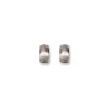 Creolenstecker Sterlingsilber 925 silber matt | A170125