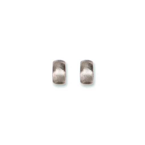 Creolenstecker Sterlingsilber 925 silber matt | A170125