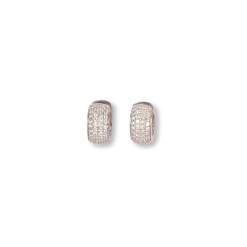Creolenstecker Sterlingsilber 925 silber Kristall | A172852