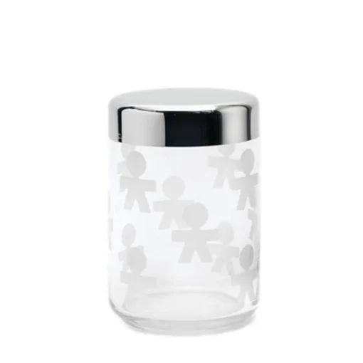 Dose 1,00 l/15,8 cm Edelstahl/Glas | A104692