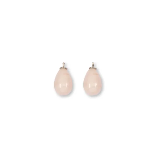 Einhängerpaar 24 beige Sterlingsilber 925 silber | A169661