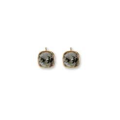 Einhängerpaar 91 black diamond Sterlingsilber 925 gold | A171448