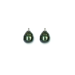 Einhängerpaar 94 dunkelgrau Sterlingsilber 925 silber | A171908