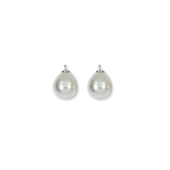 Einhängerpaar 07 reinweiß Sterlingsilber 925 silber | A169716