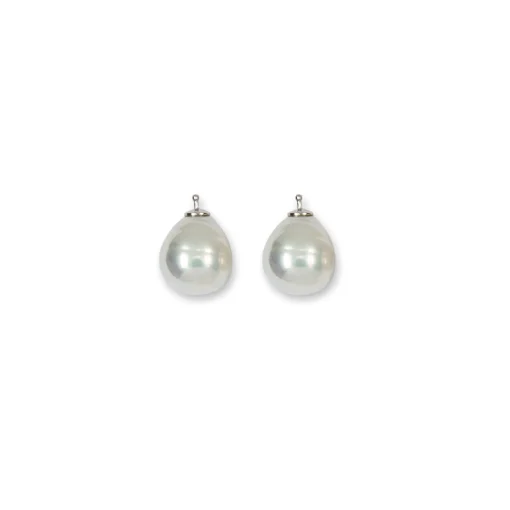 Einhängerpaar 07 reinweiß Sterlingsilber 925 silber | A169716