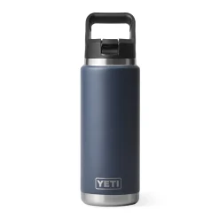 Flasche m. Trinkhalmdeckel 0,76 l marine | A180853