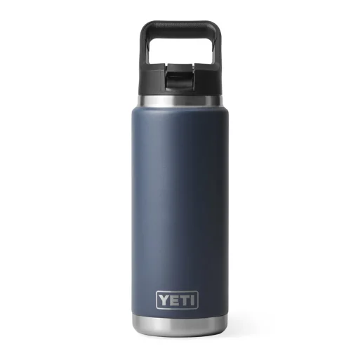 Flasche m. Trinkhalmdeckel 0,76 l marine | A180853