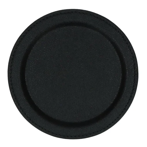 Flaschenuntersetzer, Golf schwarz, Naht schwarz | A127269