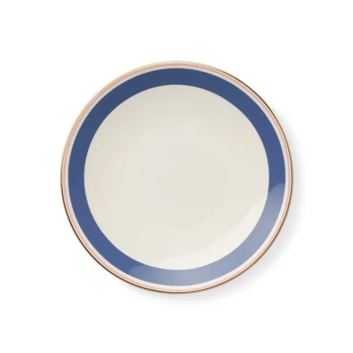 Frühstücksteller 24 cm blau/rosé | A122120