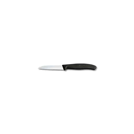 Gemüsemesser Wellenschliff 8 cm schwarz | A172784