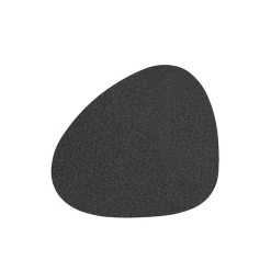 Glas Untersetzer 11x13 cm Hippo schwarz-anthrazit | A164912