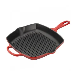 Grillpfanne quadratisch 26 cm kirschrot | A149335