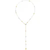 Halskette Soffio 750/- Gelbgold Diamanten 0,08 ct Aquamarin 6 ct | A177648