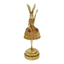 Hasenfigur kleine Tänzerin 11x11x35 cm   | A171251