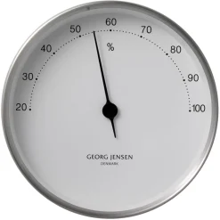 Hygrometer 10 cm weiß Edelstahl | A110734