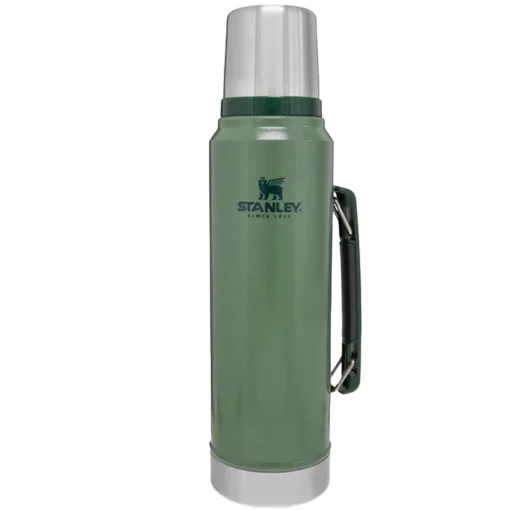 Isolierflasche mit Griff 1,00 l hammertongrün | A179391