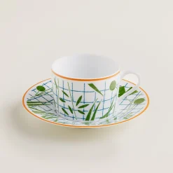 Kaffee-/Teetasse mit Untertasse 0,16 l grün | A100567