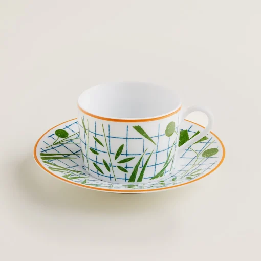 Kaffee-/Teetasse mit Untertasse 0,16 l grün | A100567