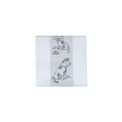Küchentuch 50x70 cm Bordüre Hunde grau | A166567